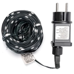 Niskonapięciowe lampki choinkowe 200 led taśmowe Zimna biel, 20 m